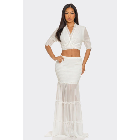 Chic Oasis Two Piece Skirt Set