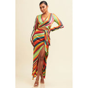 Enchanted Multicolor Stripe Skirt Set