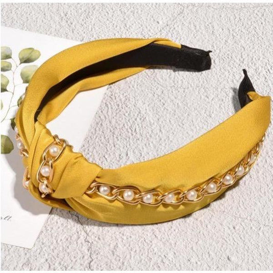 Sunshine Pearl Fashion Headband - Gilu Designs 