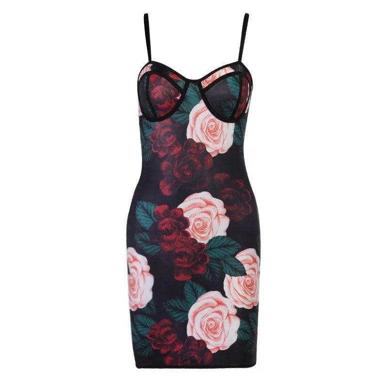 Mini Flower Printed Dress - Gilu Designs 