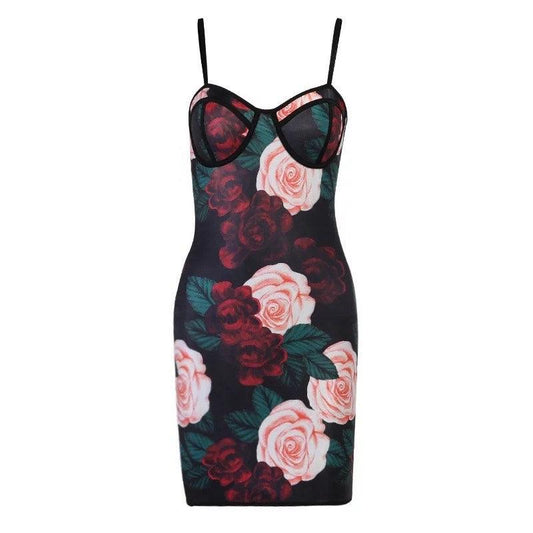 Mini Flower Printed Dress - Gilu Designs 