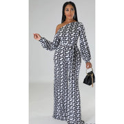 Chic white and black jumpsuit - Gilu Designs 
